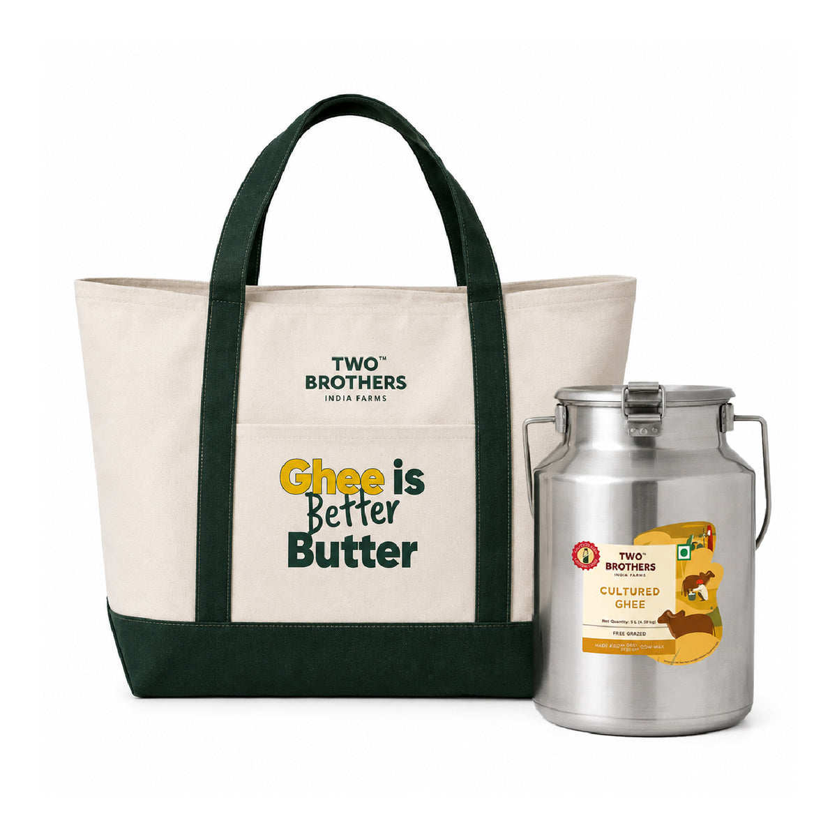 Desi Gir Cow Cultured Ghee + The Better Butter Tote