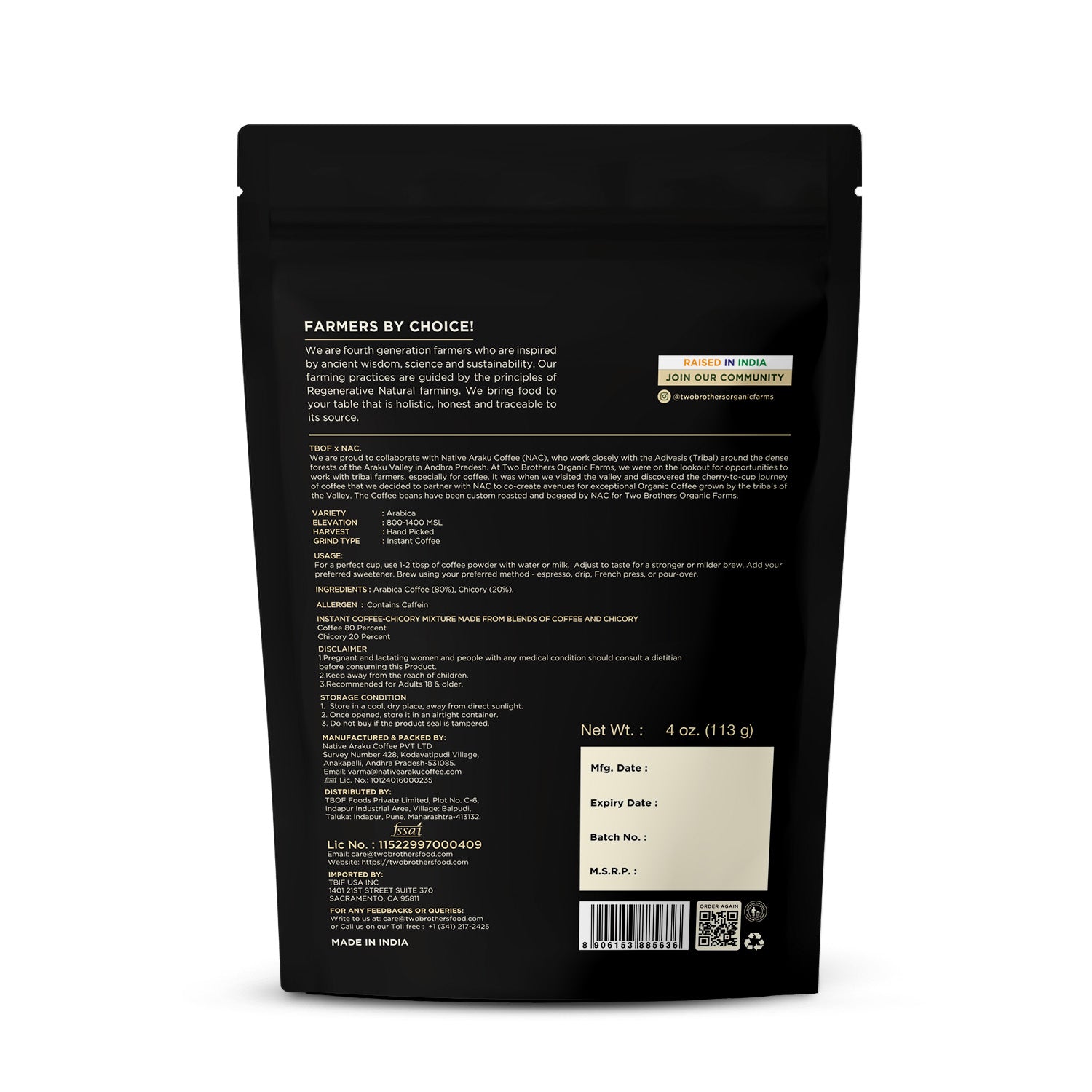 Instant Coffee From Araku Valley