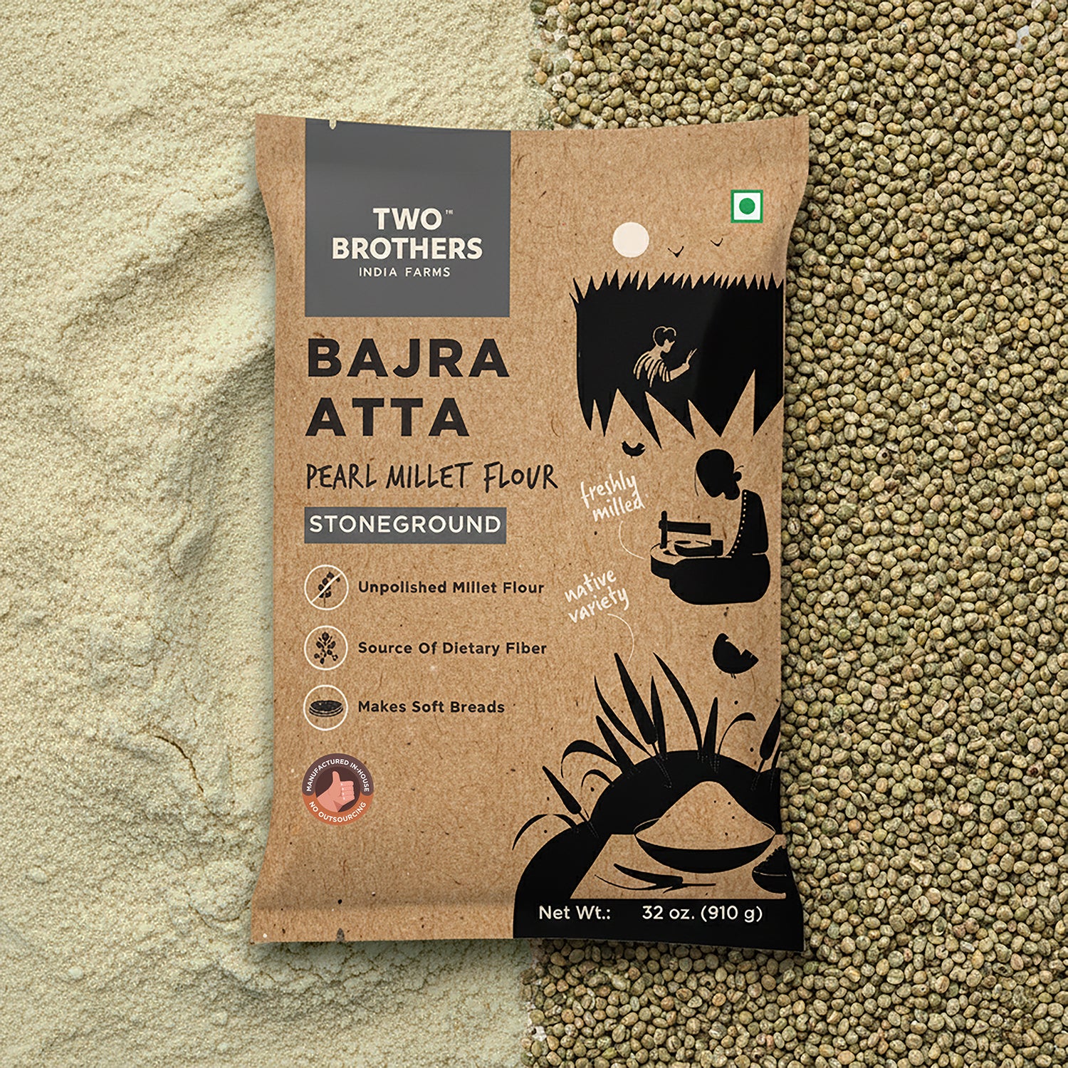 Pearl Millet Flour (Bajra Atta)