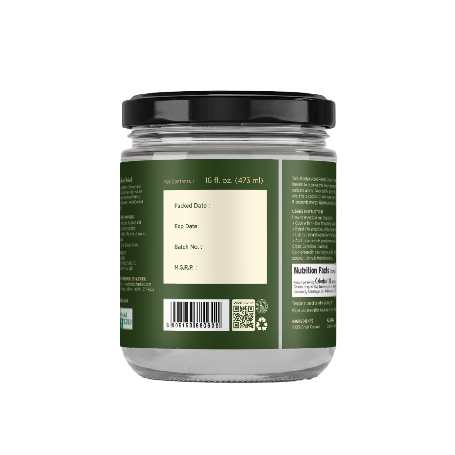 Cold-pressed Coconut Oil