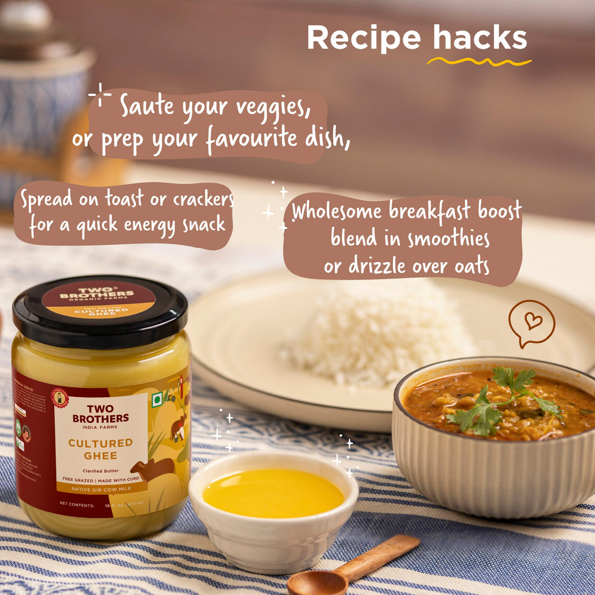 Desi Gir Cow Cultured Ghee