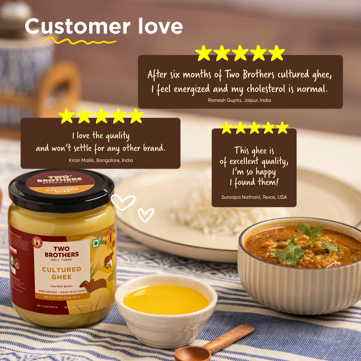Desi Gir Cow Cultured Ghee