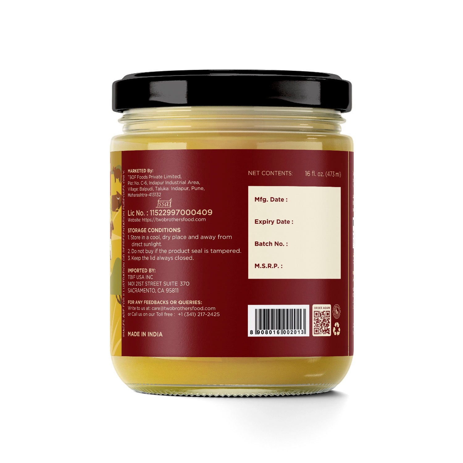 A2 Gir Cow - Cultured Ghee