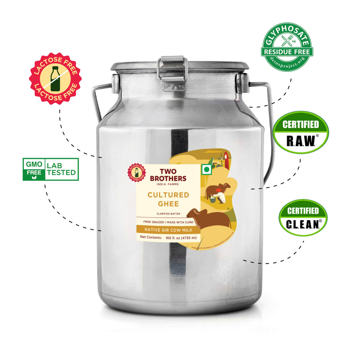 Desi Gir Cow Cultured Ghee