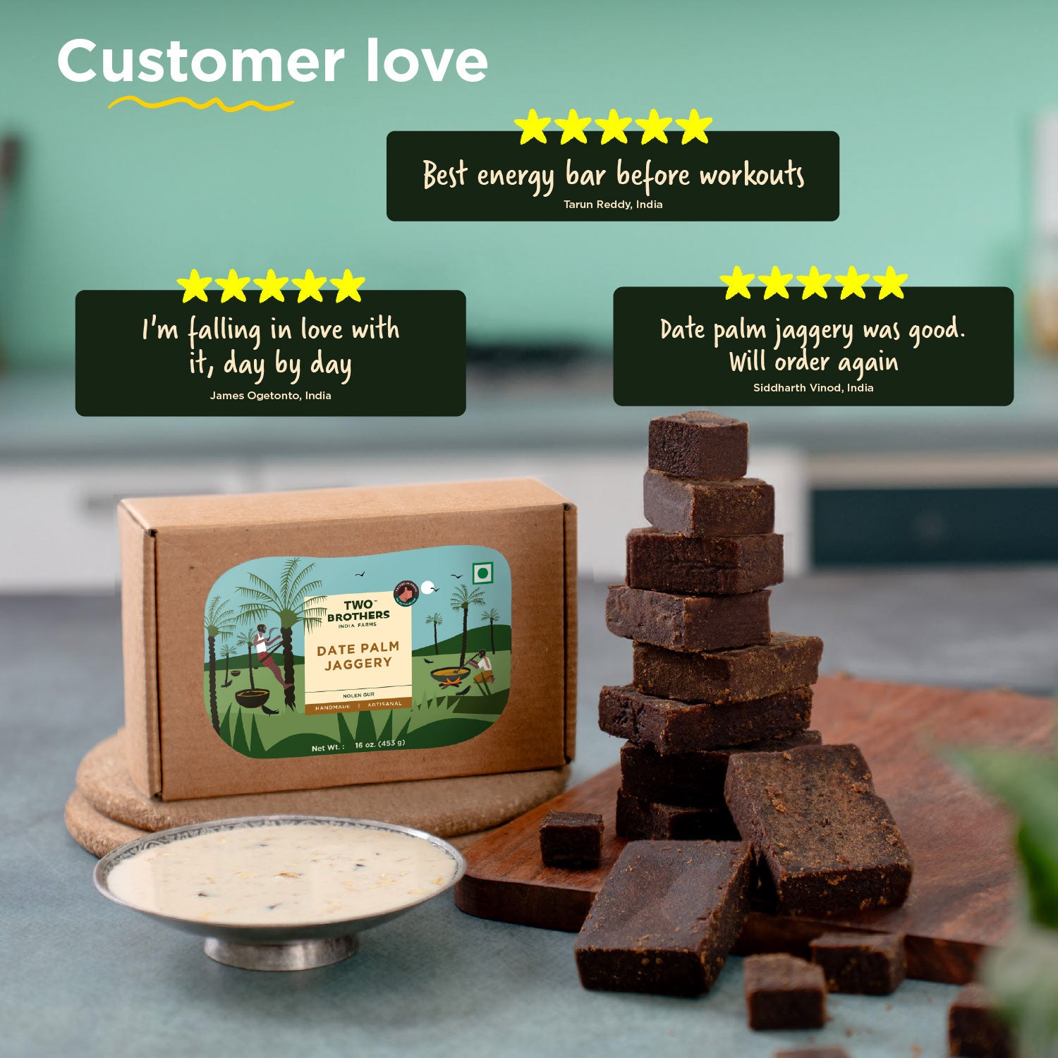 Date Palm Jaggery Solid, Pure Date Palm Sap