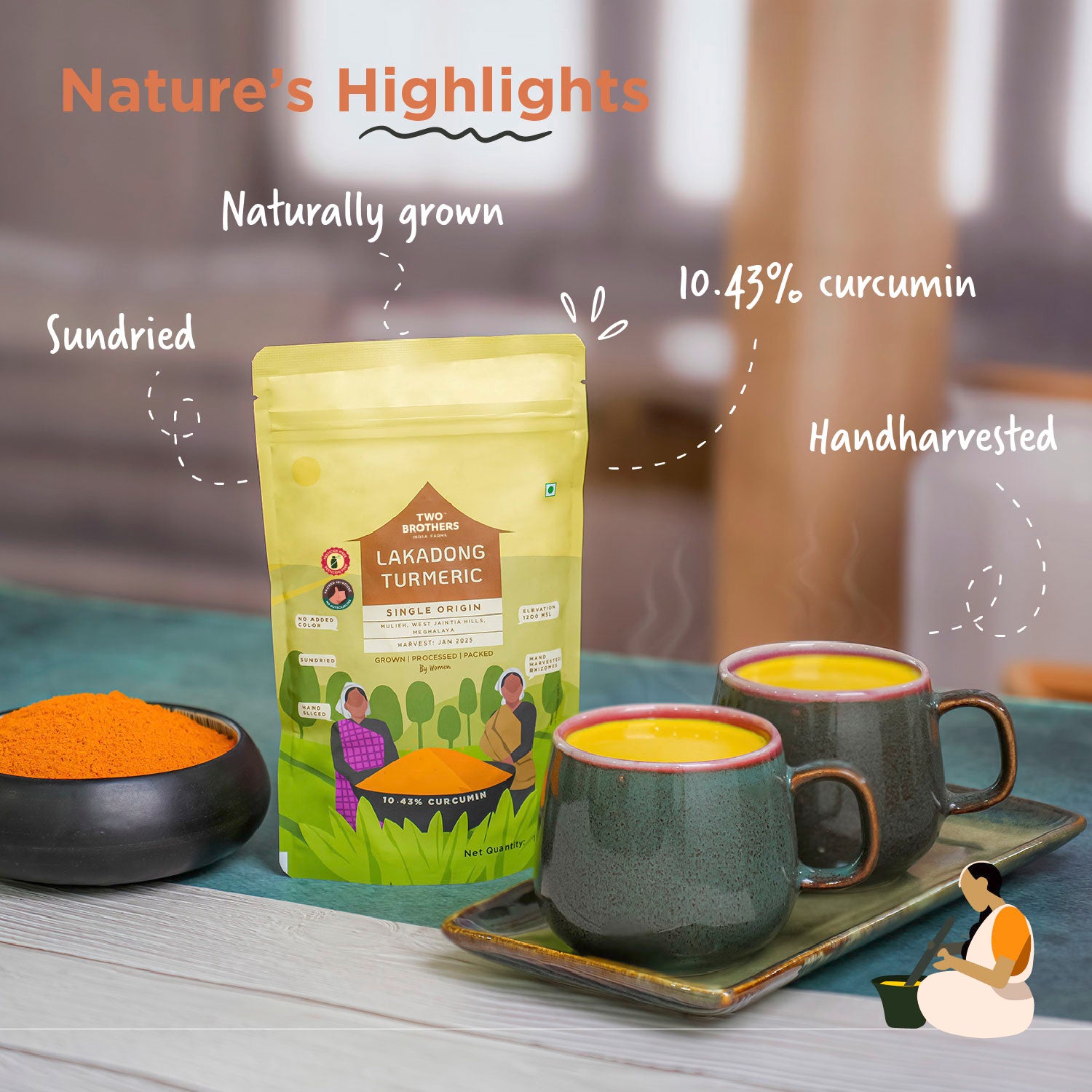 Curcumin Turmeric Powder (Haldi Powder) | Superfood