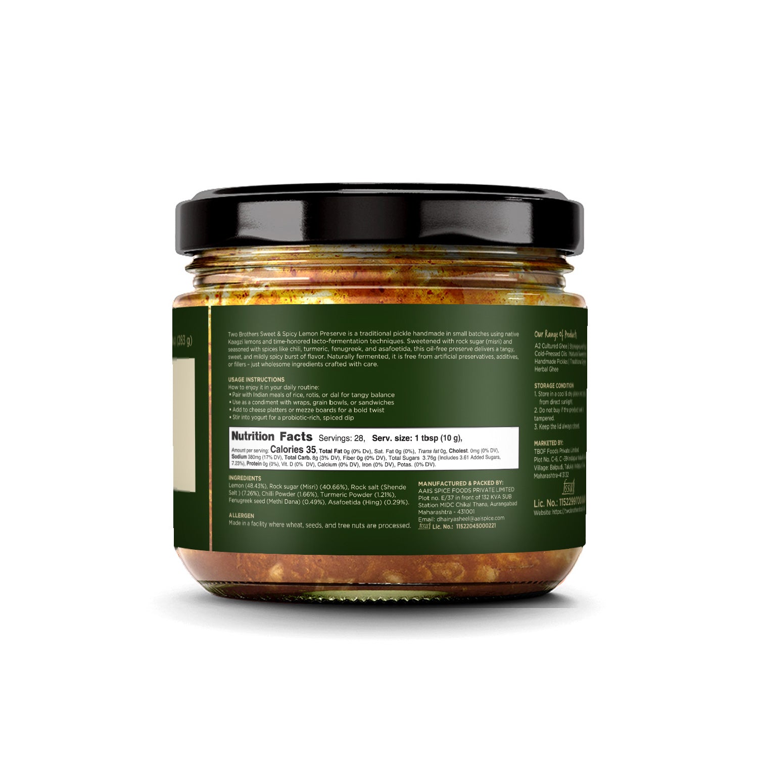 Spiced Lemon Concentrate Pickle (Vitamin- C Rich)