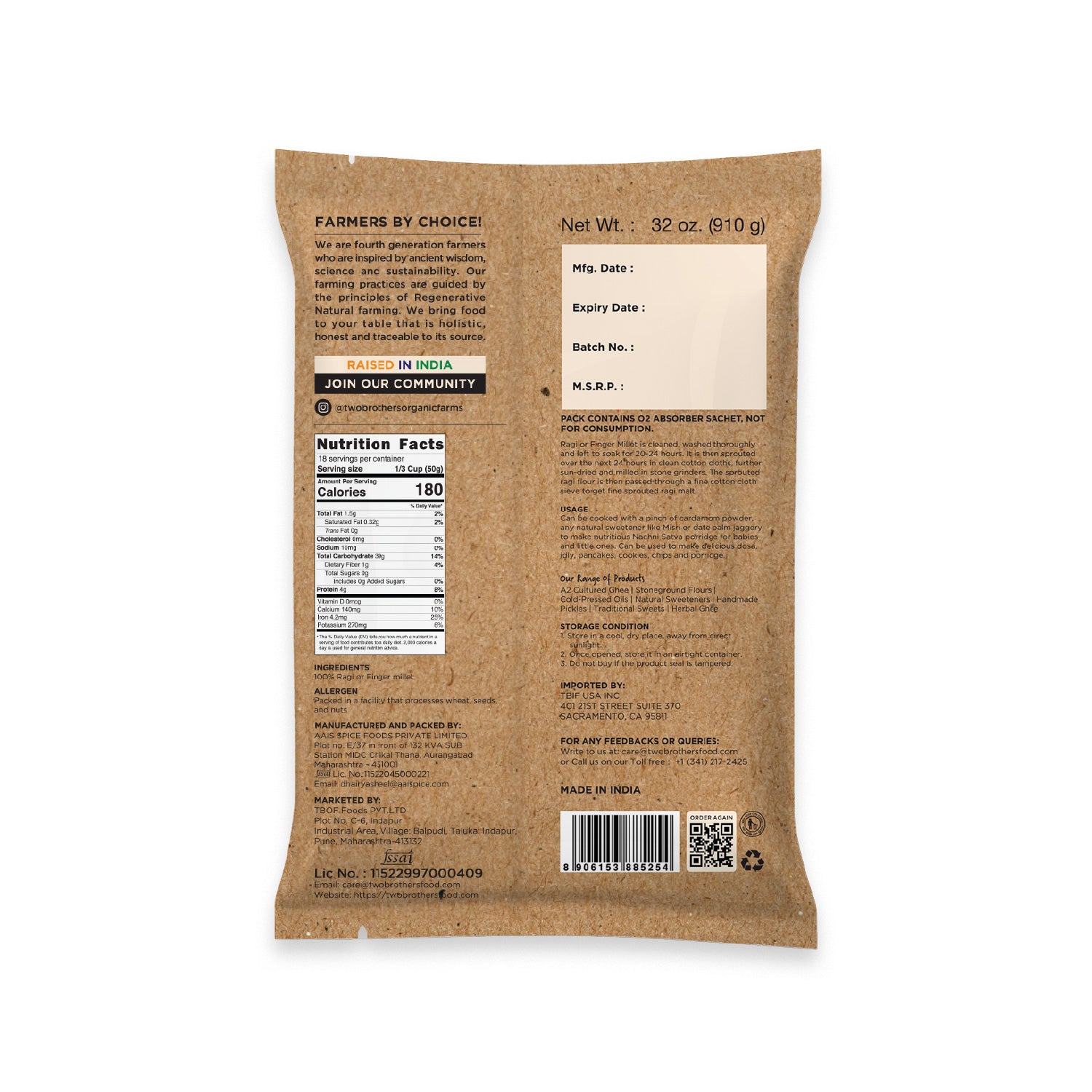 Nachni Satva Flour (Calcium Rich)