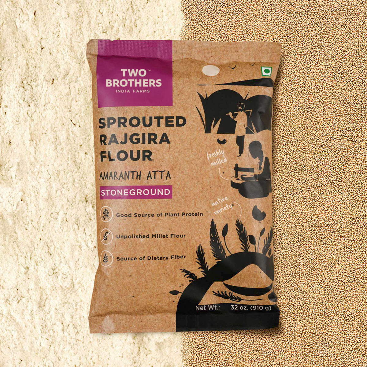 Sprouted Rajgira Atta (Sprouted Amaranth Flour)